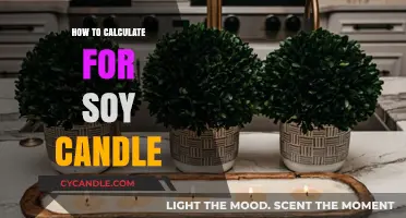 Soy Candles: Calculating the Perfect Pour