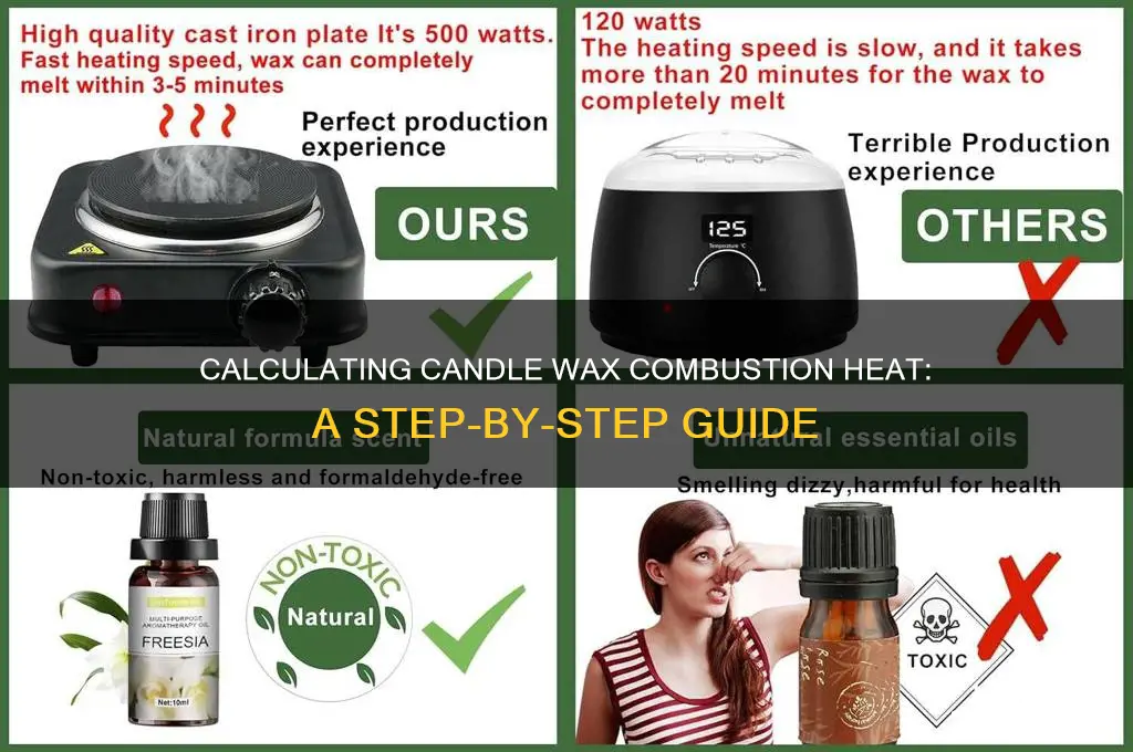 how to calculate heat of combustion of candle wax