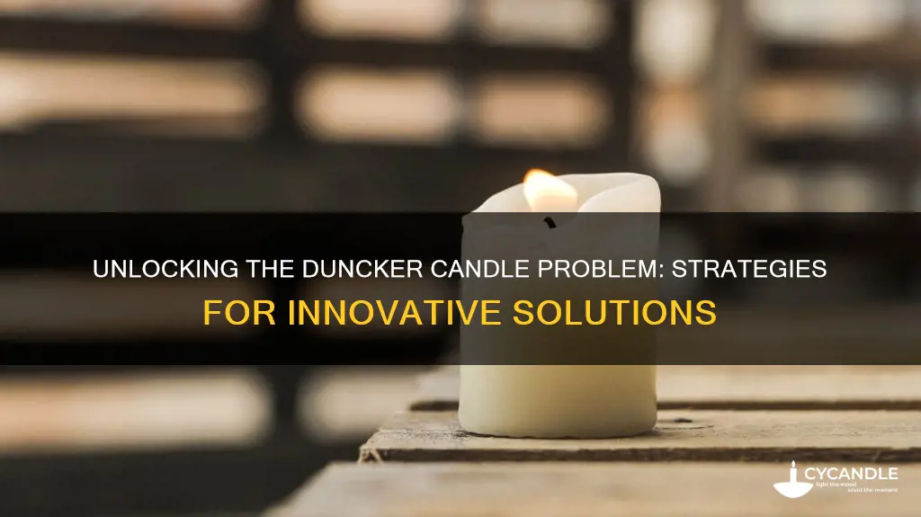 how to calculate responses from the duncker candle problem