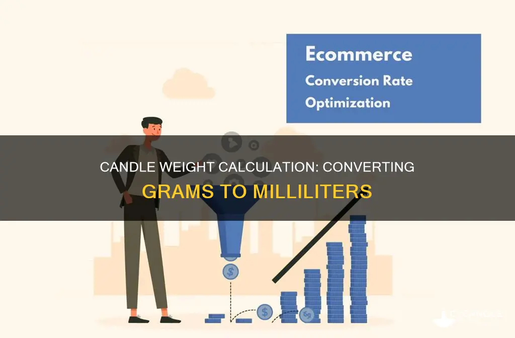 how to calculate the weight on candle in ml