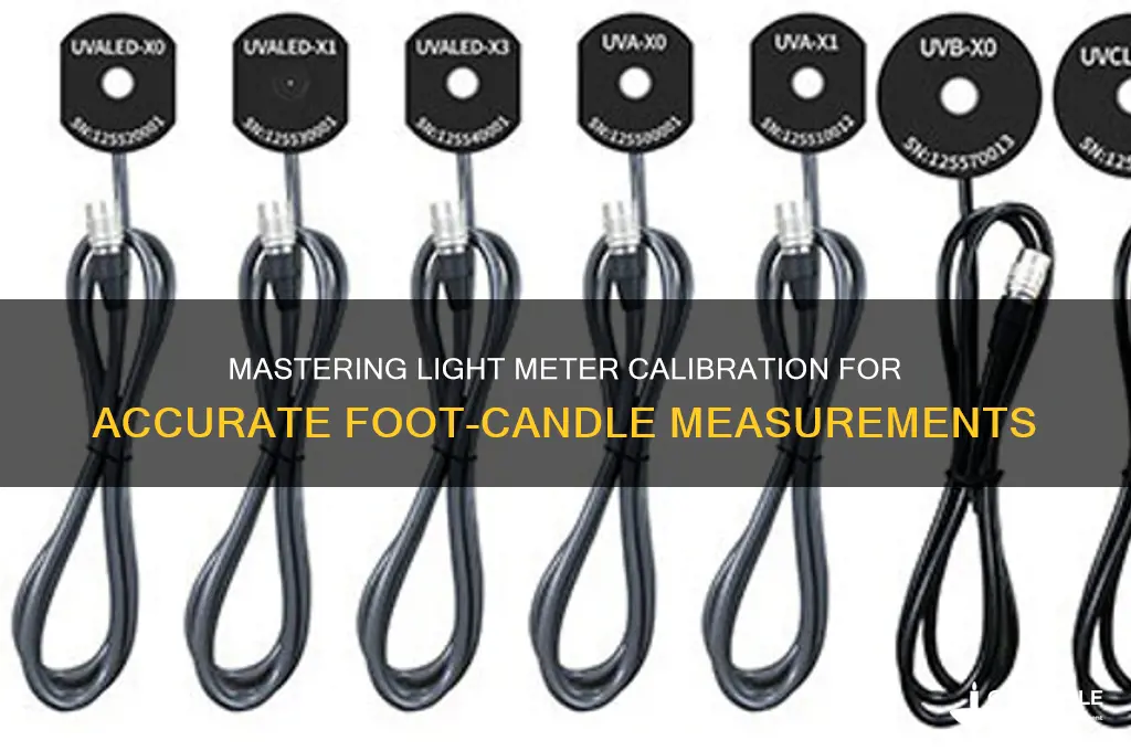 how to calibrate a light meter foot candles