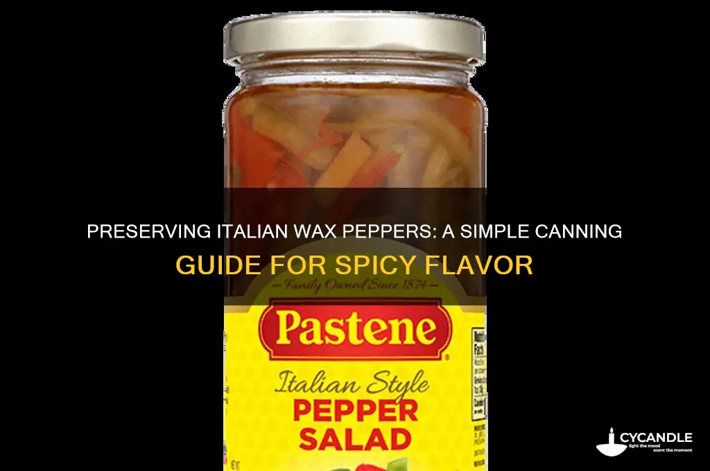how to can italian wax peppers