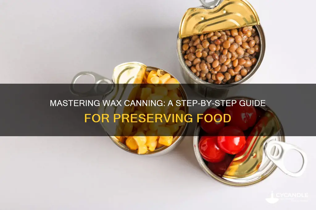 how to can using wax