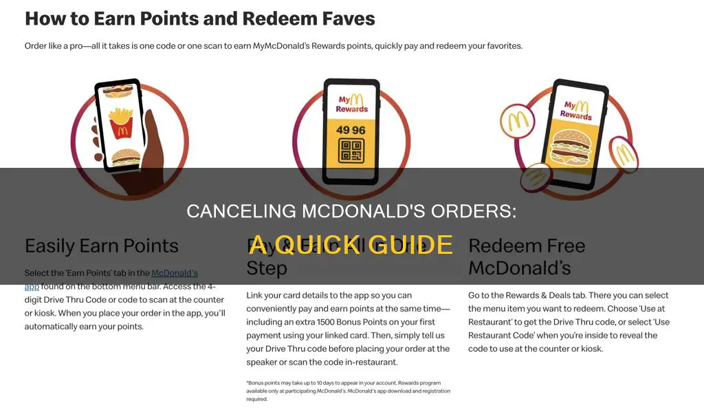 how to candl cancel an order on mcdonald