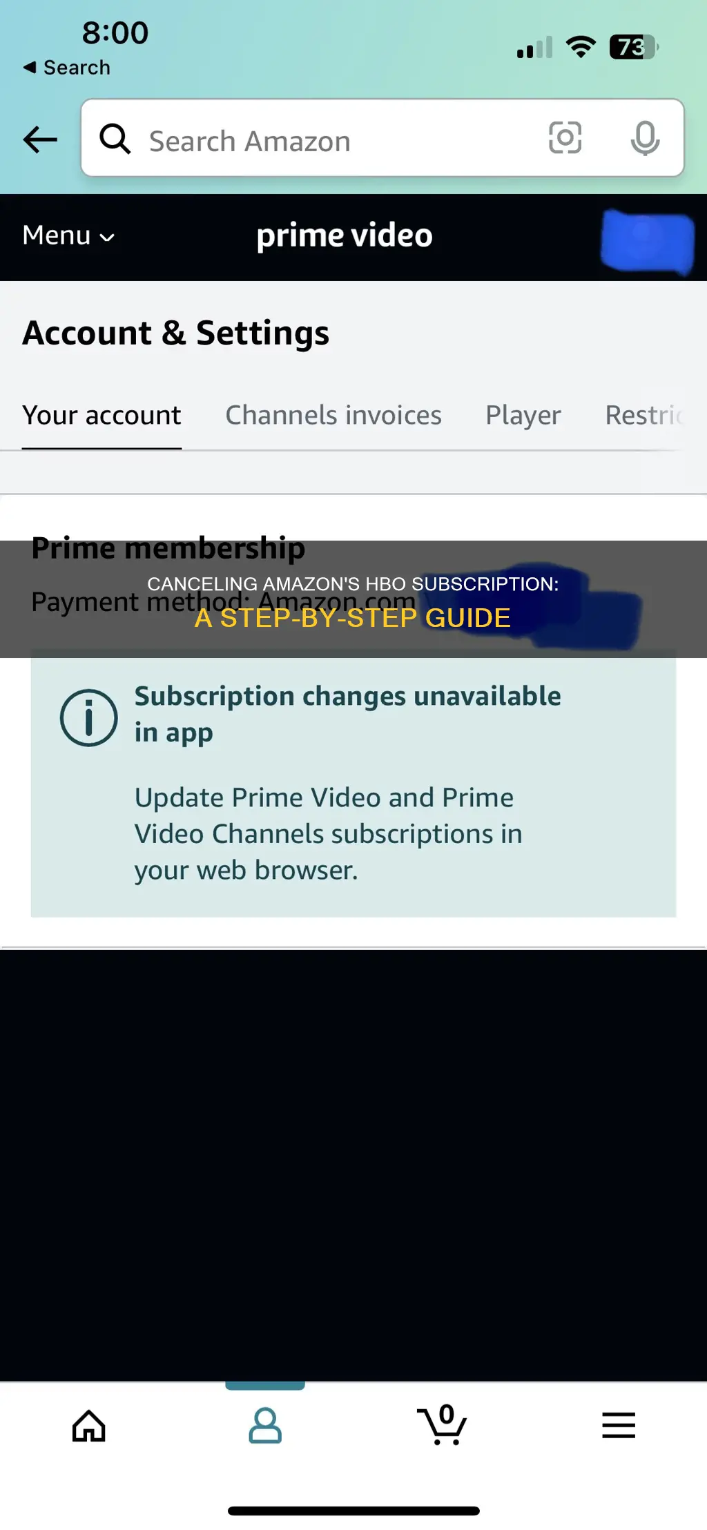how to candle amazon hbo subscription