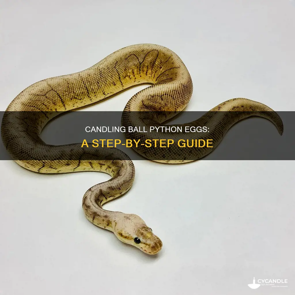 how to candle ball python eggs