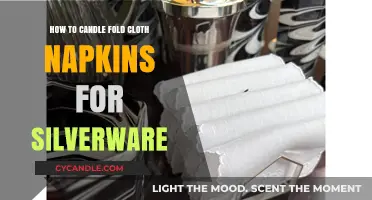 Candle-Fold Cloth Napkins: Silverware Settings Made Easy