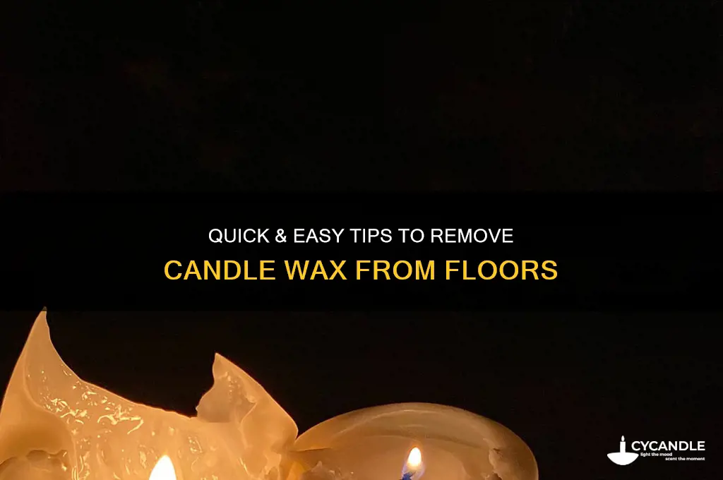 how to candle wax off the floor