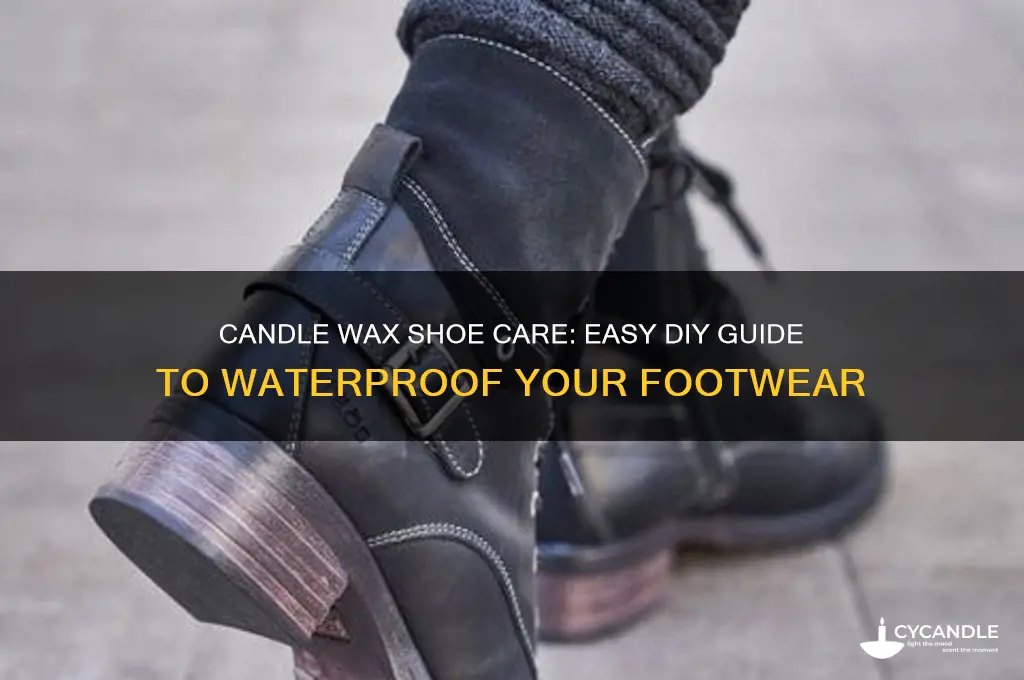how to candle wax shoes