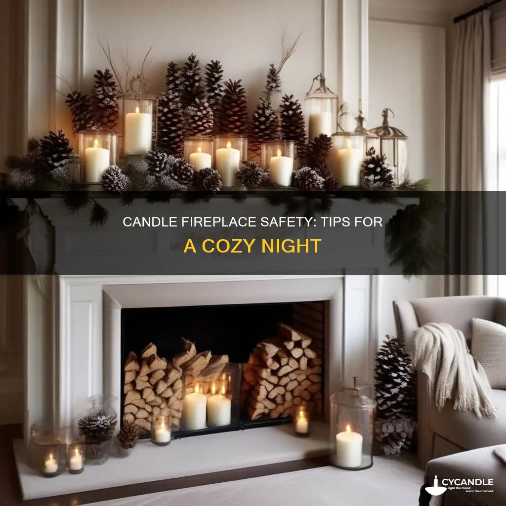 how to candles in fireplace