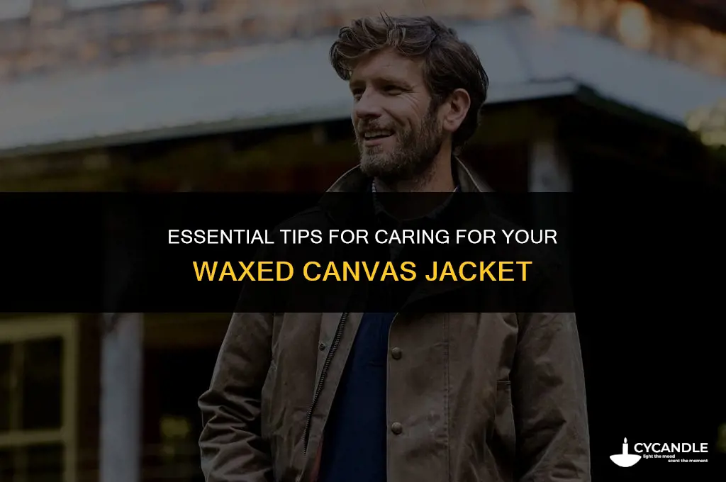how to care for a waxed canvas jacket