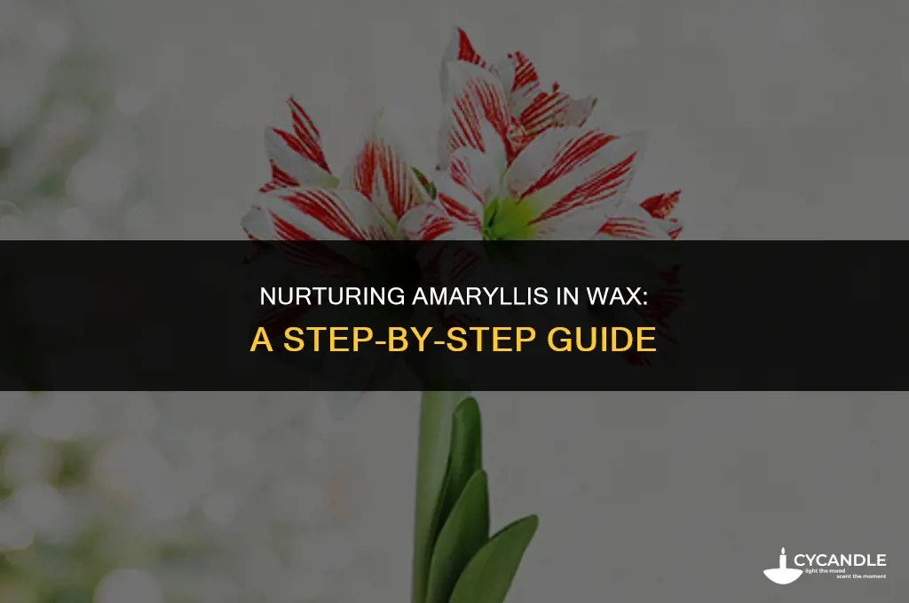 how to care for amaryllis in wax ball