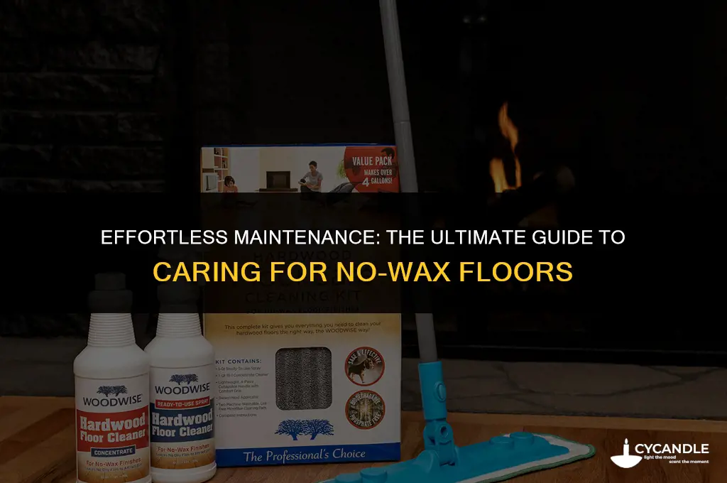 how to care for no wax floors