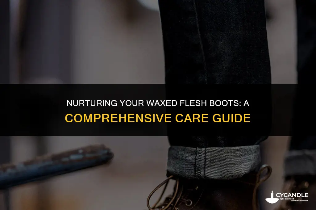 how to care for waxed flesh boots