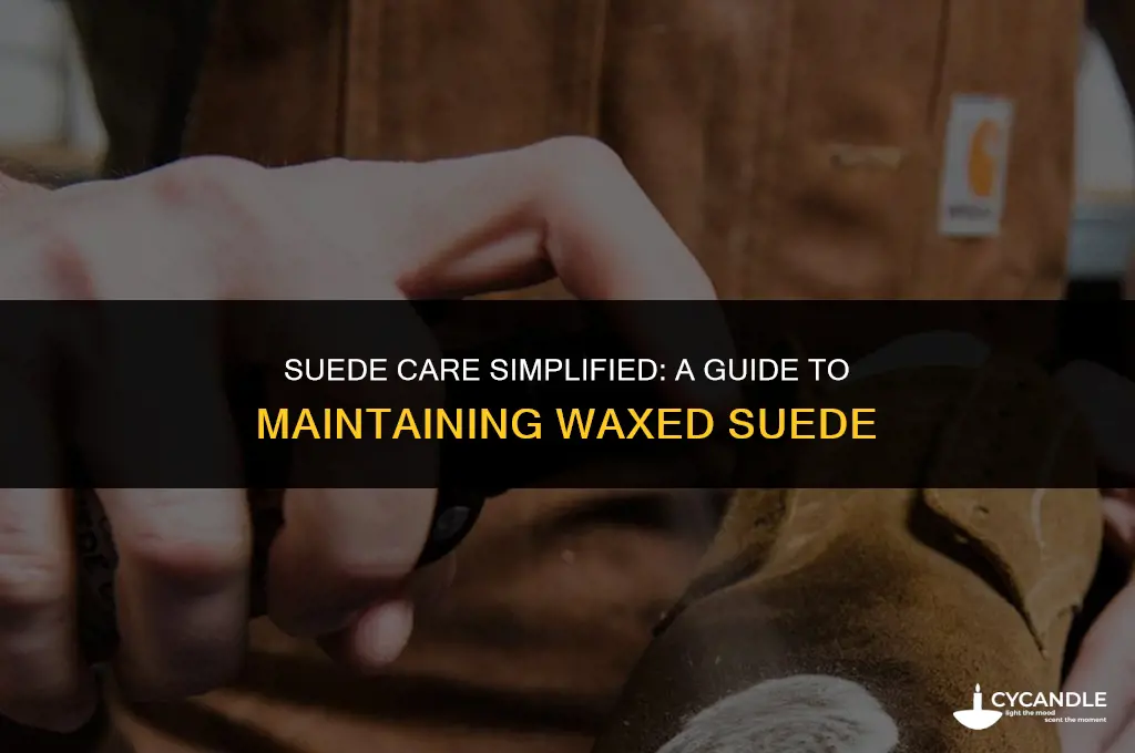 how to care for waxed suede