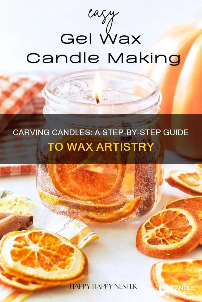 how to carve a candle