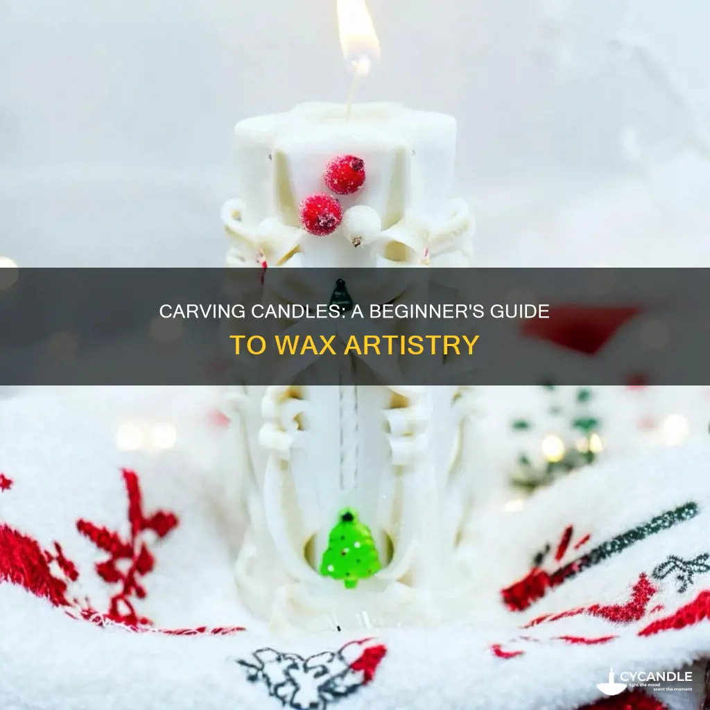 how to carve candles at home