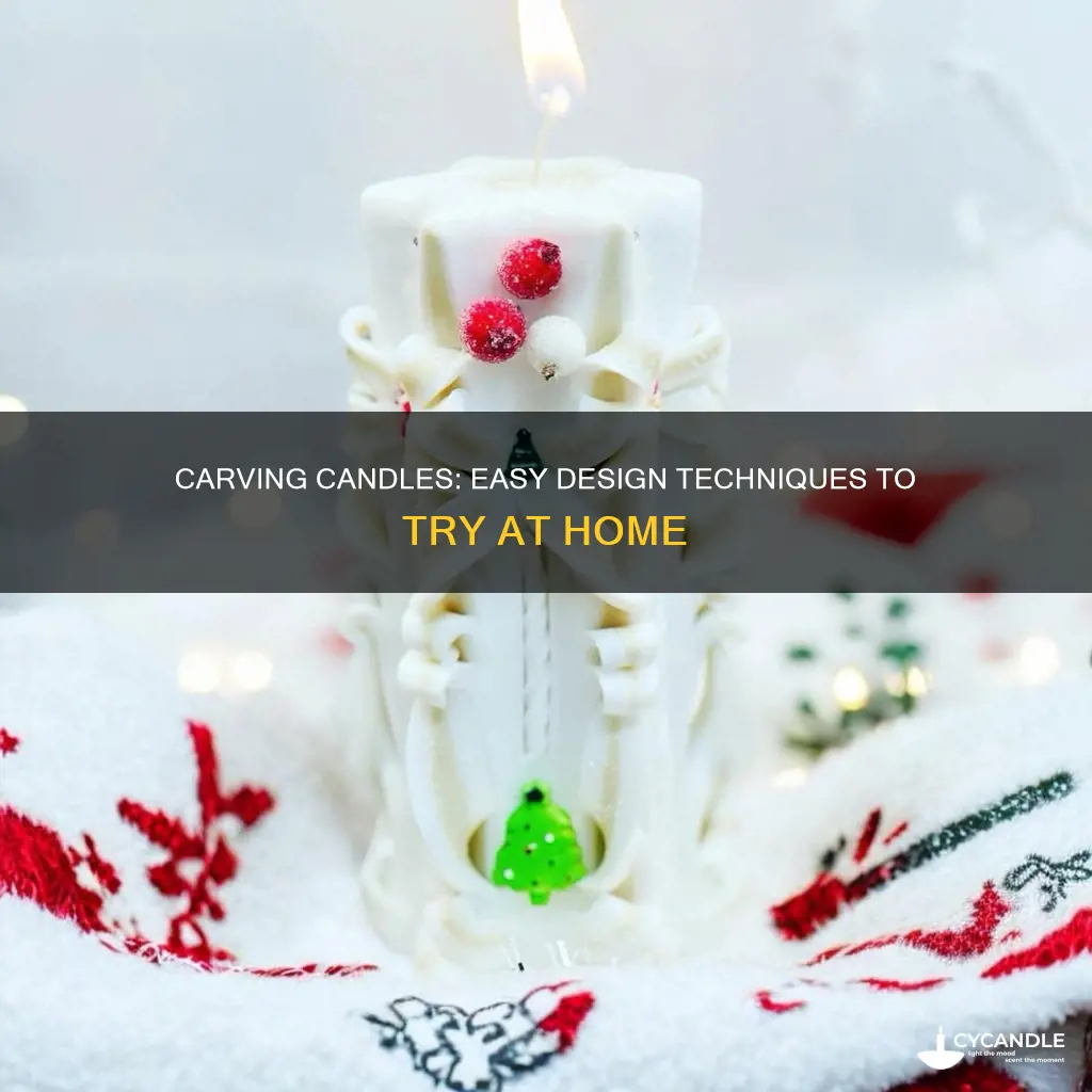 how to carve designs in candles