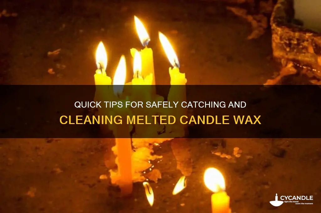 how to catch candle wax