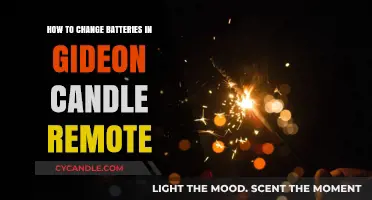 Gideon Candle Remote: Changing Batteries, Step-by-Step Guide