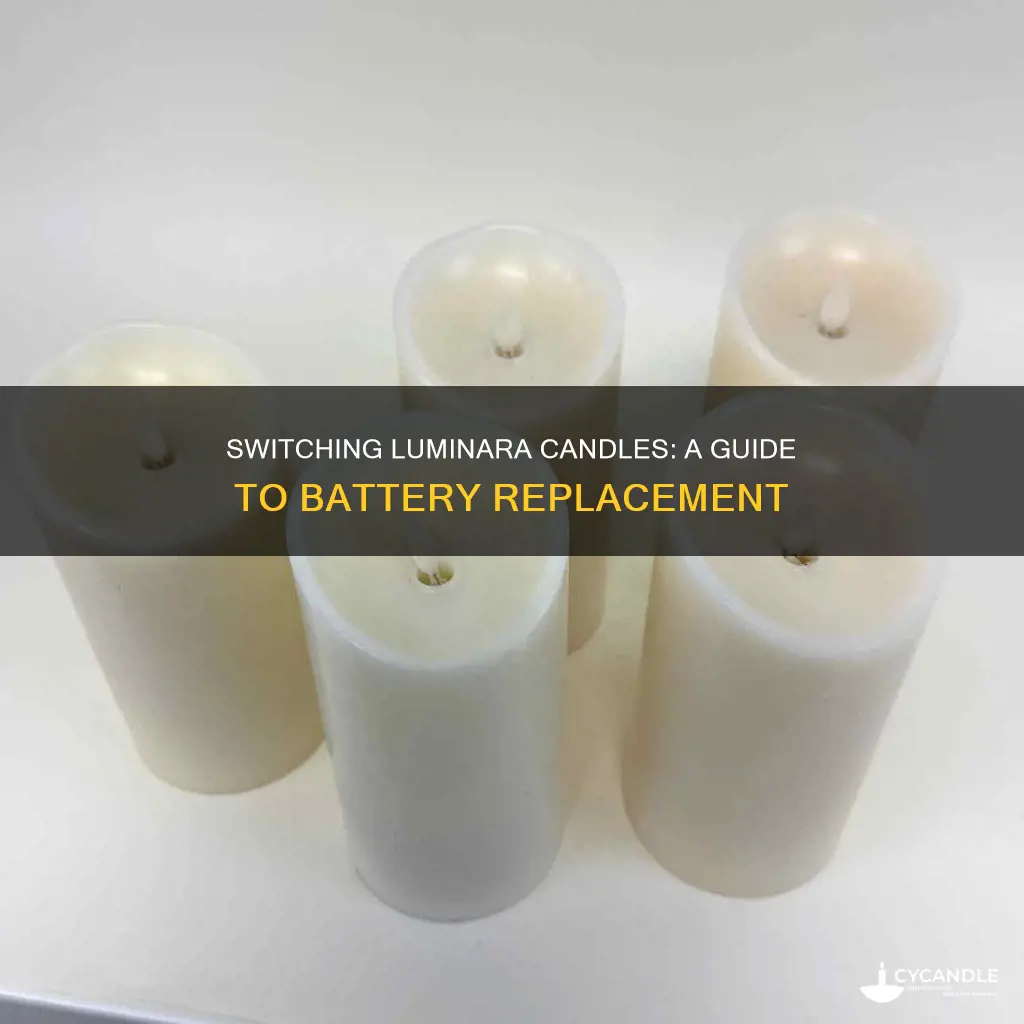 how to change batteries in luminara candle