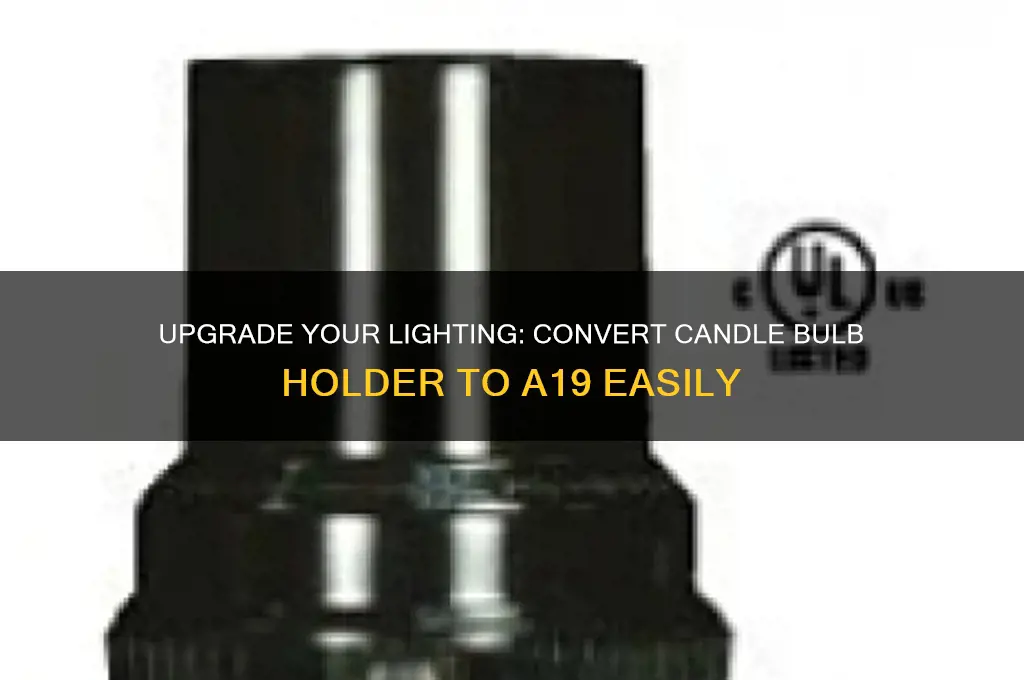 how to change bulb holder from candle light to a19
