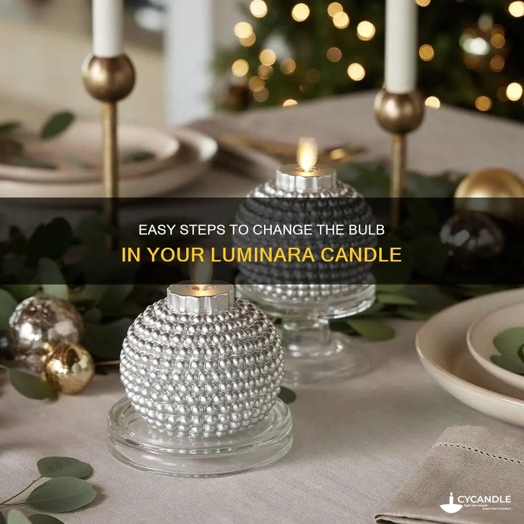how to change bulb in luminara candle
