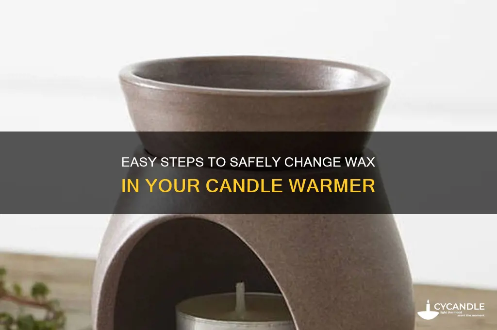 how to change candle warmer wax