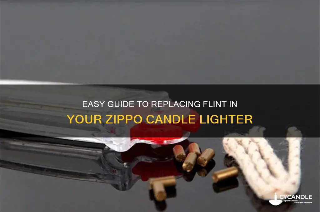 how to change flint in zippo candle lighter