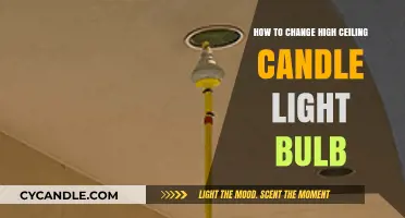 Safely Changing High Ceiling Candle Light Bulbs: A Step-by-Step Guide