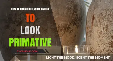 Transforming LED Candles for a Rustic, Primitive Look