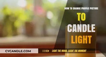 Transform Your Profile Picture with a Warm Candlelight Glow