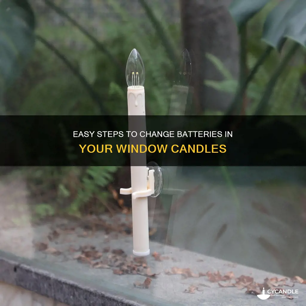 how to change the batteries in a window candle