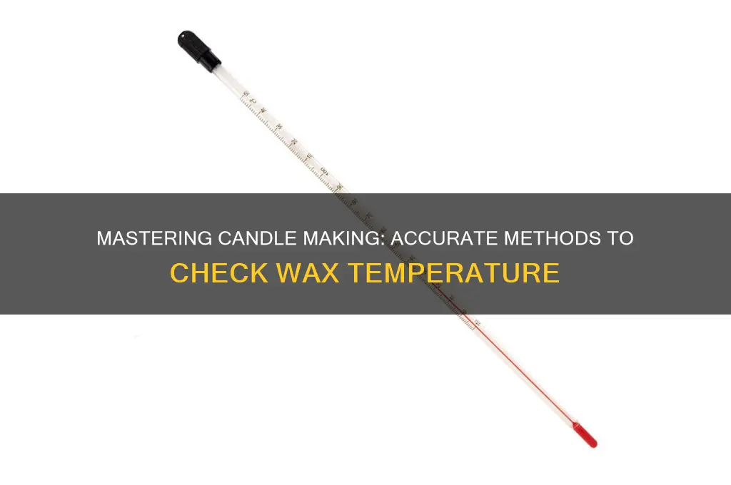 how to check candle wax temperature