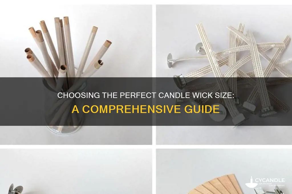 how to choose candle wick size