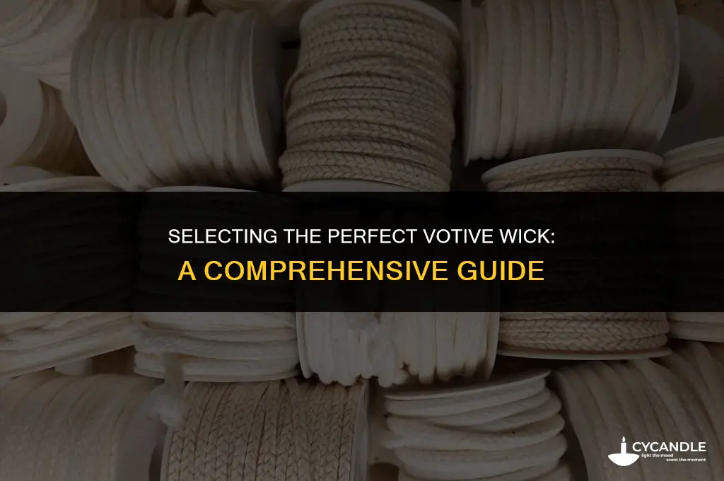 how to choose proper votive wick