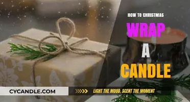 Creative Christmas: Wrapping Candles with Festive Cheer