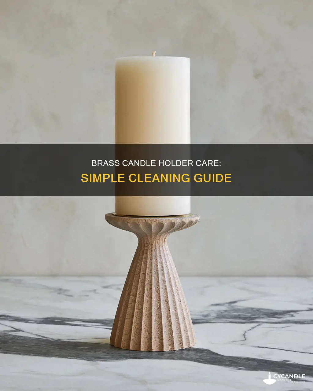 how to clean a brass candle holder