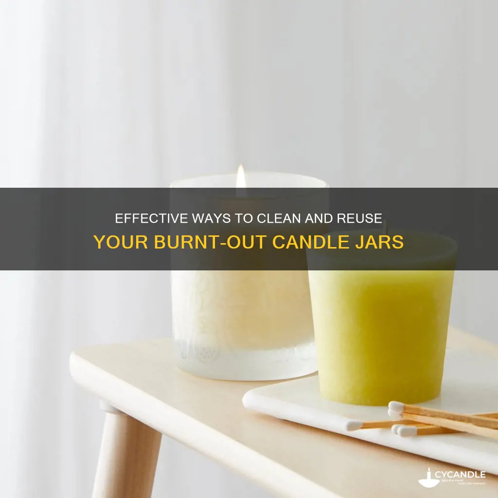 how to clean a burnt out candle