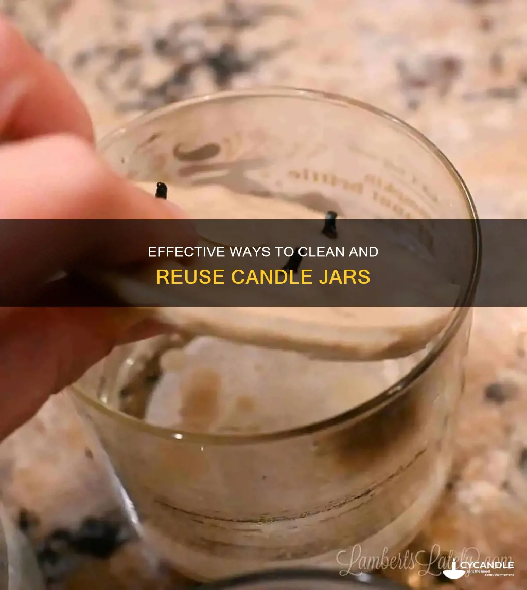 how to clean a candle jar out