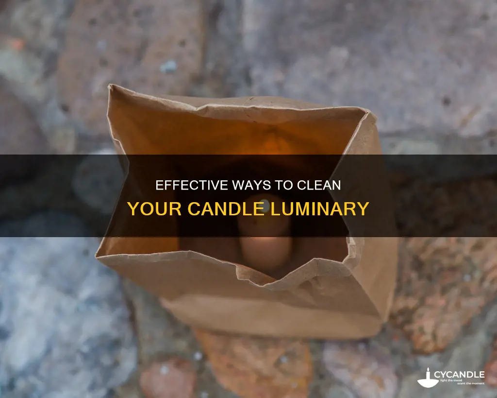 how to clean a candle luminary