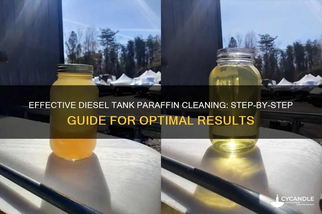 how to clean a diesel tank paraffin