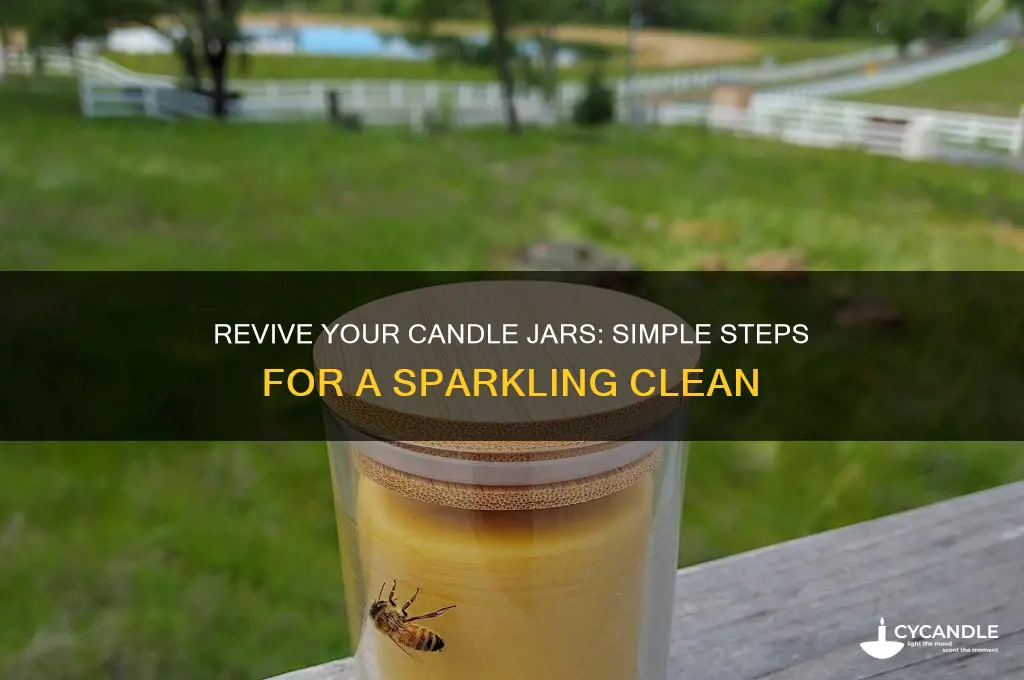 how to clean a used candle jar