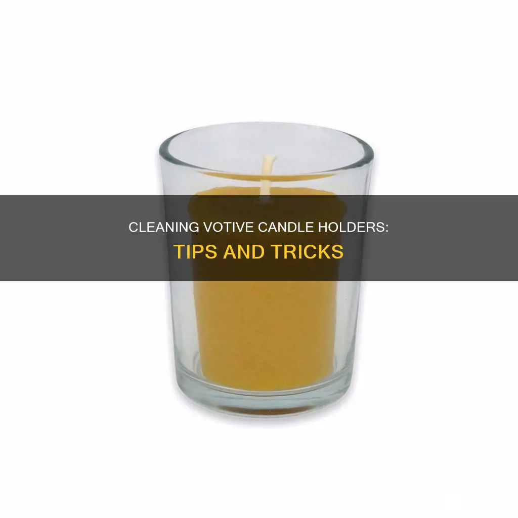 how to clean a votive candle holder
