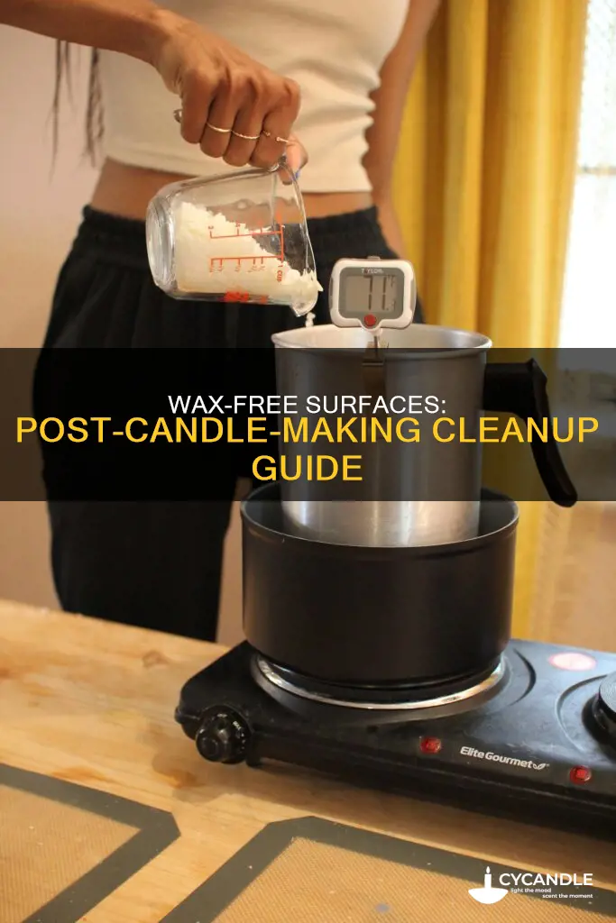 how to clean after making candles