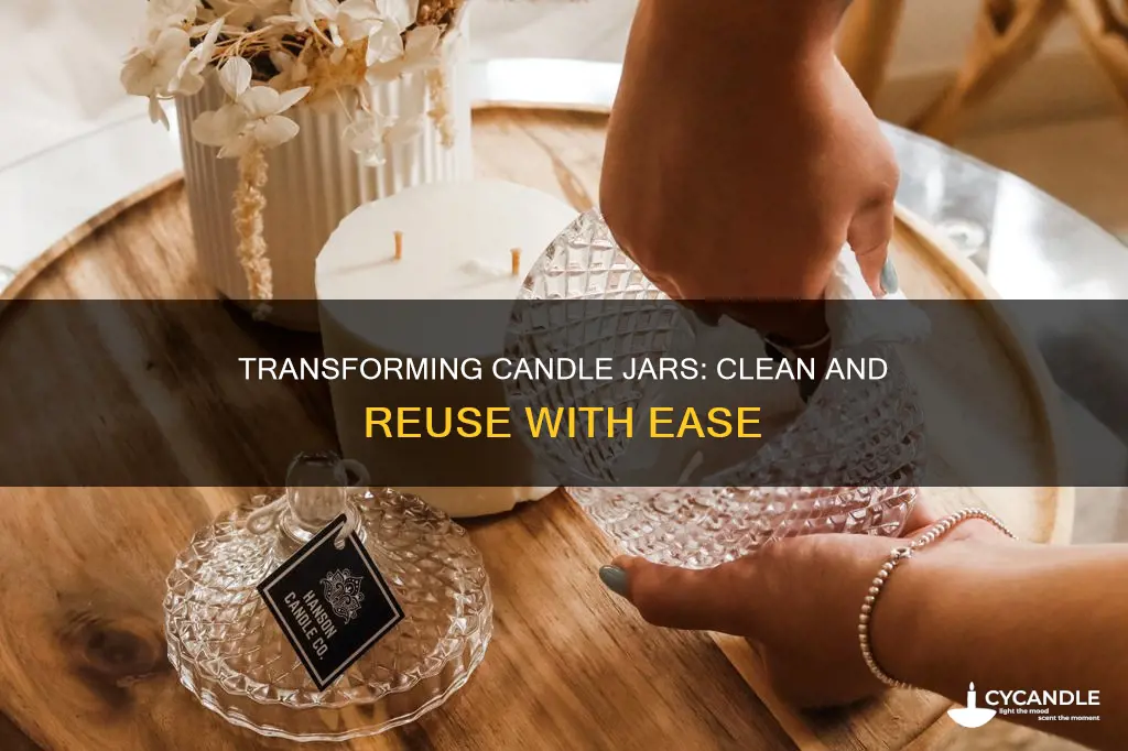 how to clean and reuse candle jars