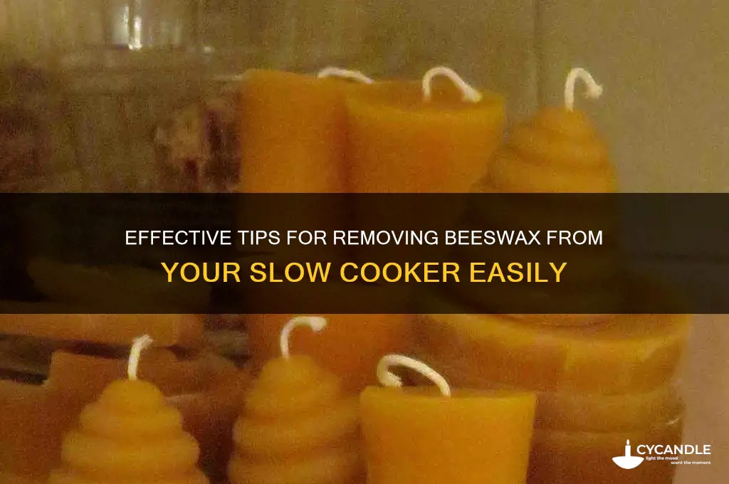 how to clean beeswax from slow cooker