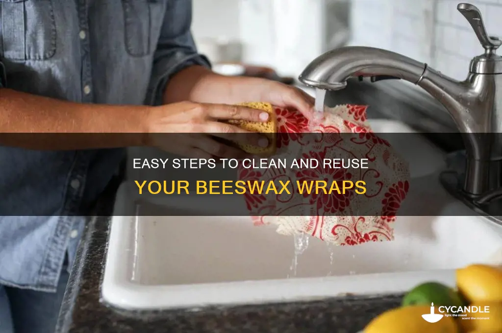 how to clean beeswax wraps