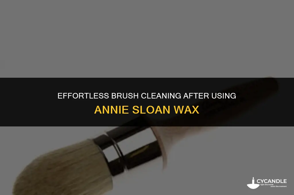 how to clean brush after using ann sloane wax