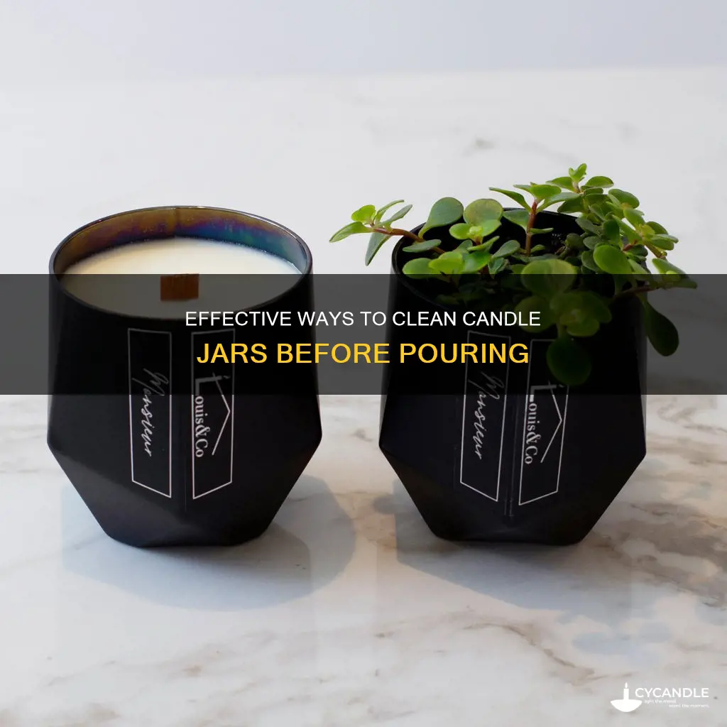 how to clean candle jars before pouring
